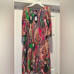 NEW Tommy Hilfiger paisley dress